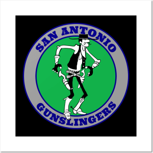 Defunct - San Antonio Gunslingers USFL Football Posters and Art